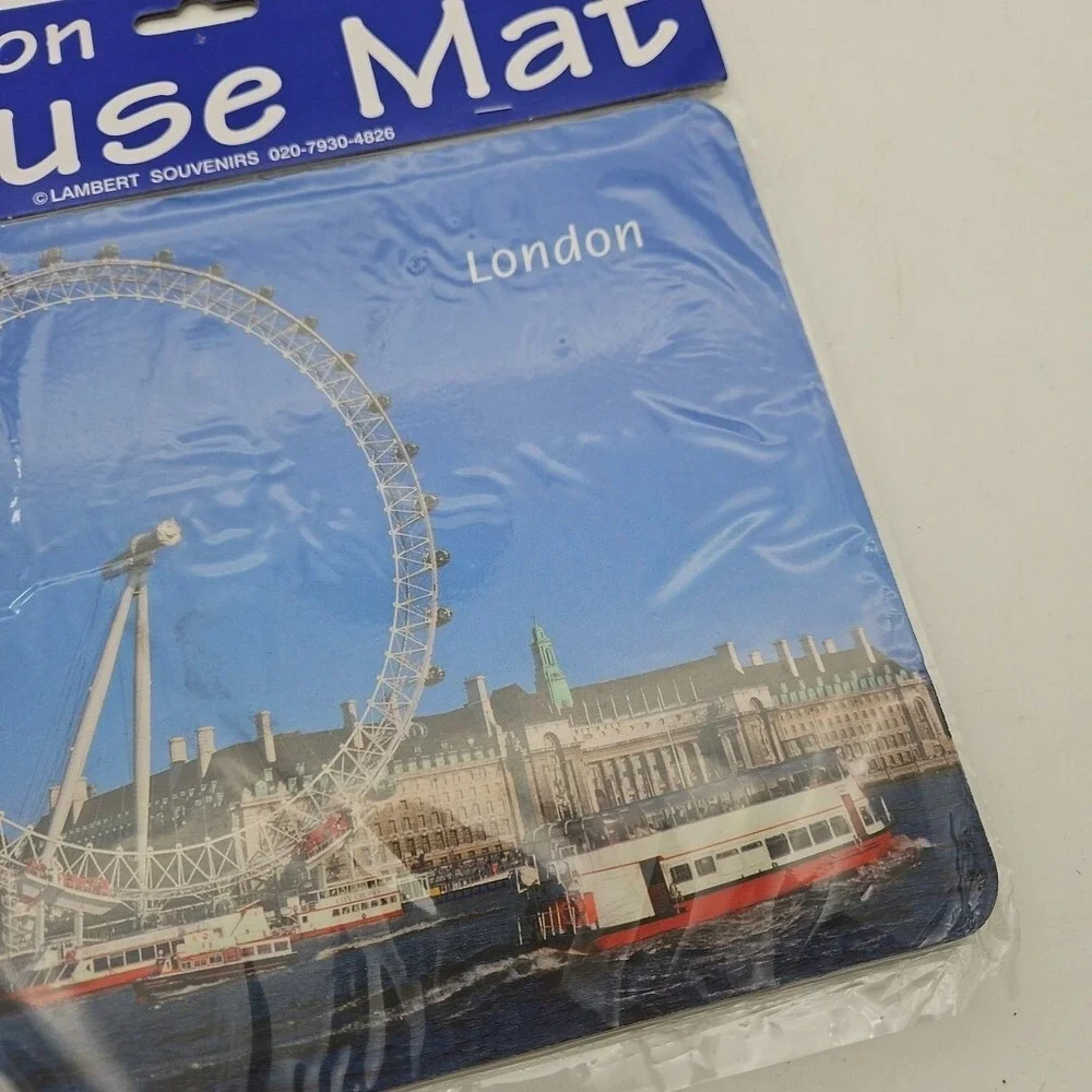 Vintage London‎ England Computer Mouse Pad Brand New NOS London Eye Ferris Wheel